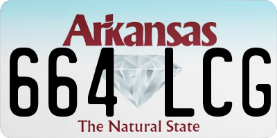 AR license plate 664LCG