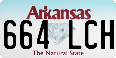 AR license plate 664LCH
