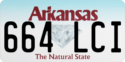 AR license plate 664LCI