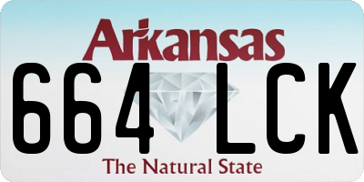 AR license plate 664LCK