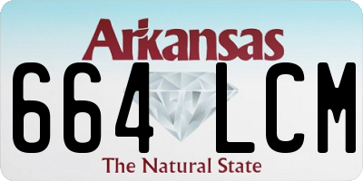 AR license plate 664LCM