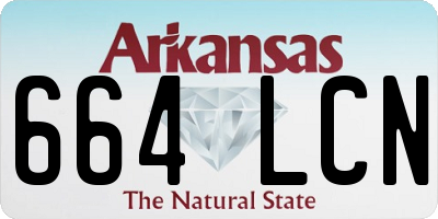 AR license plate 664LCN