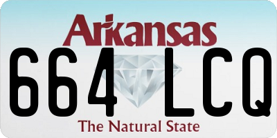AR license plate 664LCQ