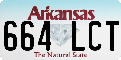 AR license plate 664LCT