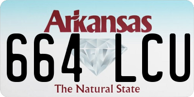 AR license plate 664LCU
