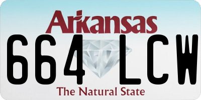 AR license plate 664LCW
