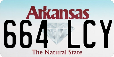 AR license plate 664LCY