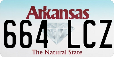 AR license plate 664LCZ