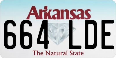 AR license plate 664LDE