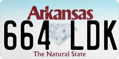 AR license plate 664LDK