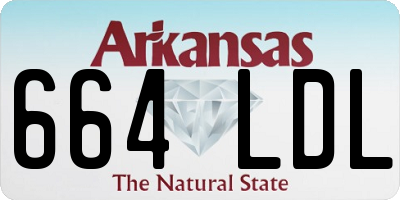 AR license plate 664LDL