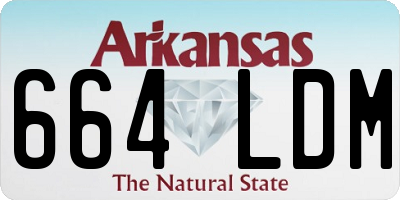 AR license plate 664LDM