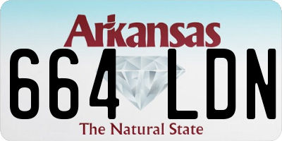 AR license plate 664LDN