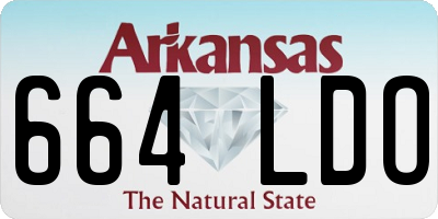 AR license plate 664LDO