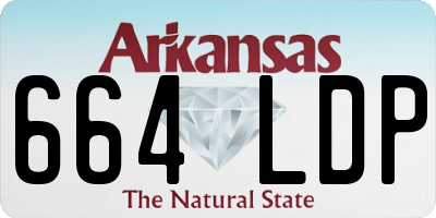 AR license plate 664LDP