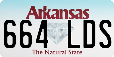 AR license plate 664LDS