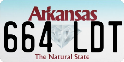 AR license plate 664LDT