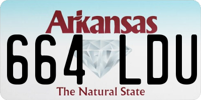 AR license plate 664LDU