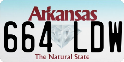 AR license plate 664LDW