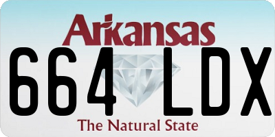 AR license plate 664LDX