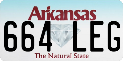 AR license plate 664LEG