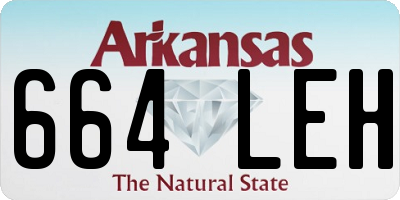 AR license plate 664LEH