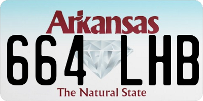 AR license plate 664LHB