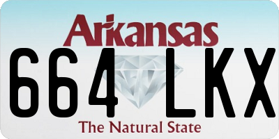 AR license plate 664LKX