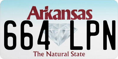 AR license plate 664LPN