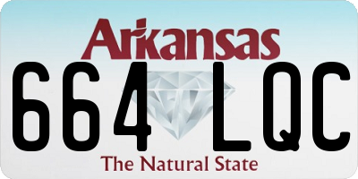 AR license plate 664LQC