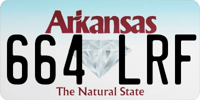AR license plate 664LRF