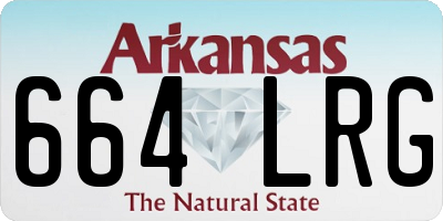 AR license plate 664LRG