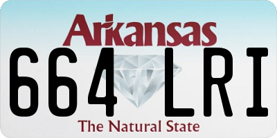 AR license plate 664LRI