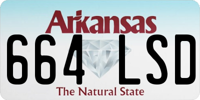 AR license plate 664LSD