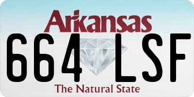 AR license plate 664LSF