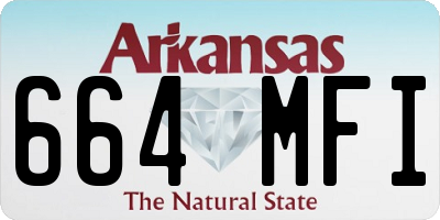 AR license plate 664MFI