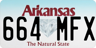 AR license plate 664MFX
