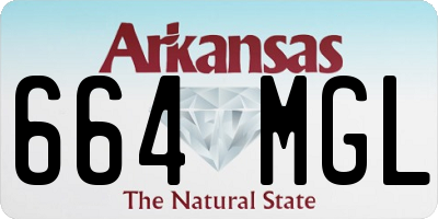 AR license plate 664MGL