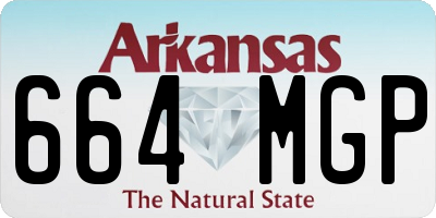 AR license plate 664MGP