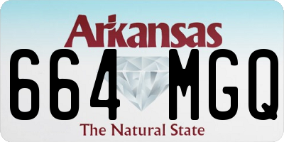 AR license plate 664MGQ
