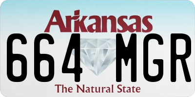 AR license plate 664MGR