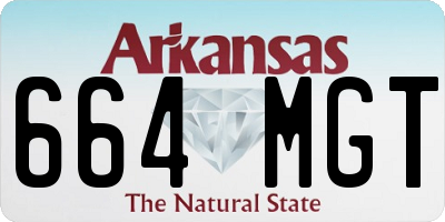 AR license plate 664MGT
