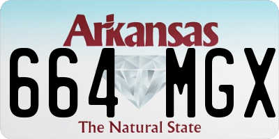 AR license plate 664MGX