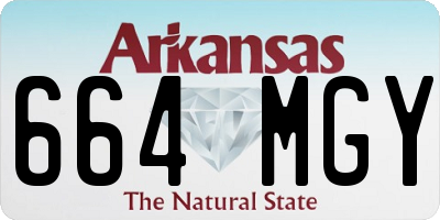 AR license plate 664MGY
