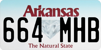 AR license plate 664MHB