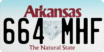 AR license plate 664MHF