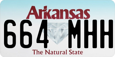 AR license plate 664MHH
