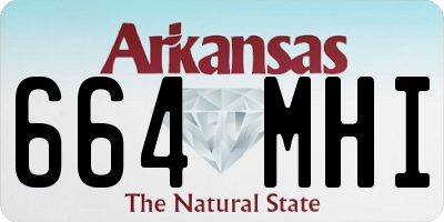 AR license plate 664MHI