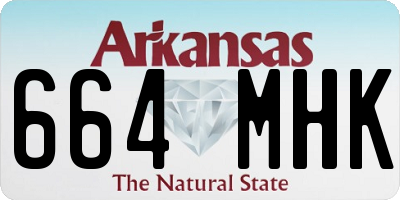 AR license plate 664MHK