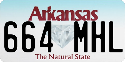 AR license plate 664MHL